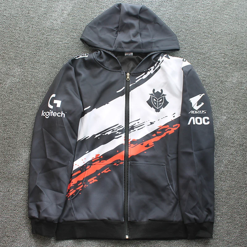 

LOL League S9 Season LEC G2 Esports Team Uniform Jersey Wunder Jankos Caps PerkZ Mikyx Hoodie CSGO Game Major Jacket Zip-up Coat