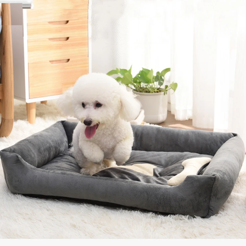 

Dog Bed Cushion Large Dogs Bed Cat House Pet Cushion Bed Pet Kennel Soft Fluffy Comfortable for Cat Dog House Dog Supplies