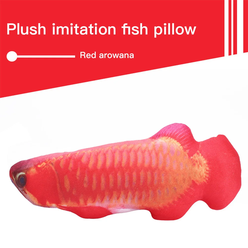 Мягкая Плюшевая креативная 3D игрушка для кошек в форме карпа кошачья мята мягкая