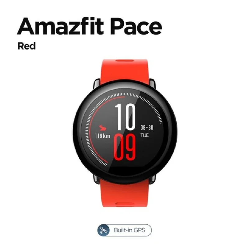 

Amazfit Pace Global Version Smartwatch Smart Watch Bluetooth Music GPS GLONASS Information Push Heart Rate For Android phone