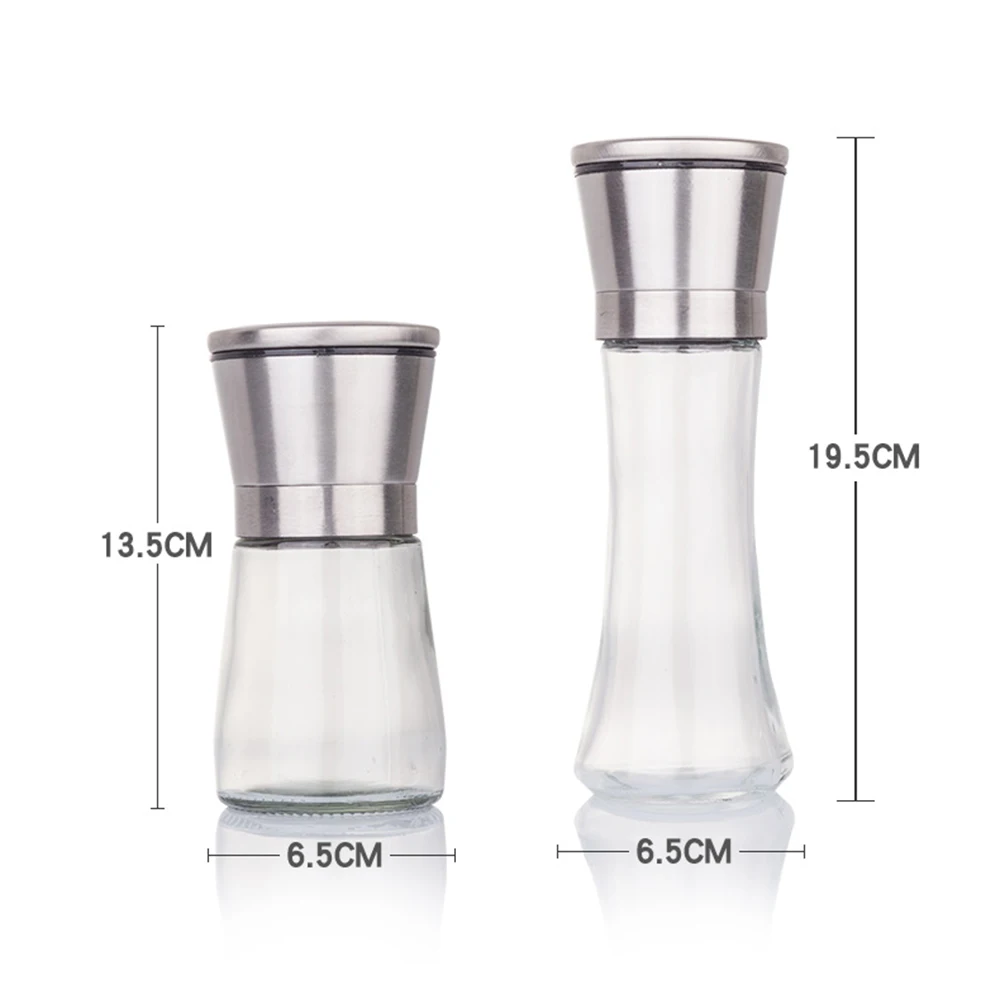 Кухонная мельница для черного перца ручная свежемолотая морская соль бутылка