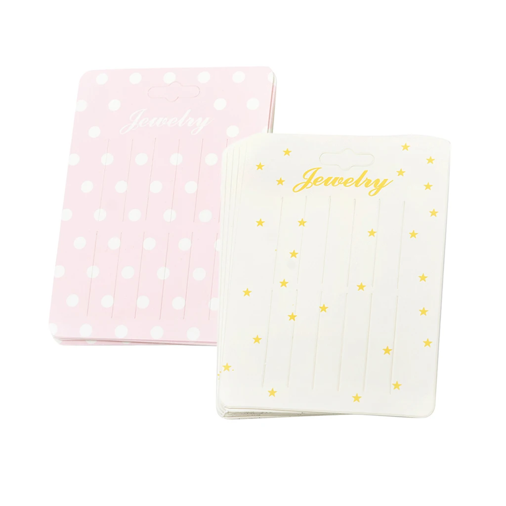 

20 Pieces Rectangle Paper Hair Clips Hairpins Jewelry Display Cards