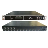 16 channel high definition coded modulator hdmi to rf dvb t c atsc isdb dtmb ip asi tv system front end equipment