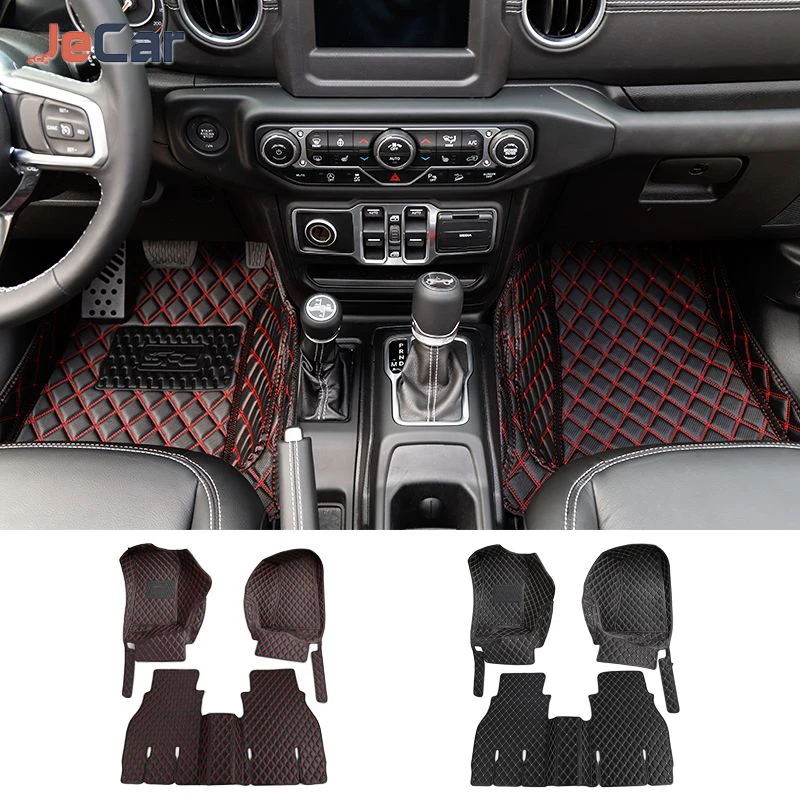 

Car Floor Mat Foot Pad Cover for Jeep Gladiator JT Waterproof Anti-Dirty Cushion Seasons Mat For Jeep Wrangler JL 2018 Up