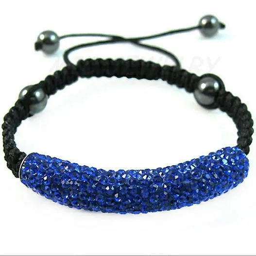 factory price New Arrival Mixed colour 8 pcs/lot Long Tube Bending Beads trendy crystal bracelet hr54 | Украшения и аксессуары