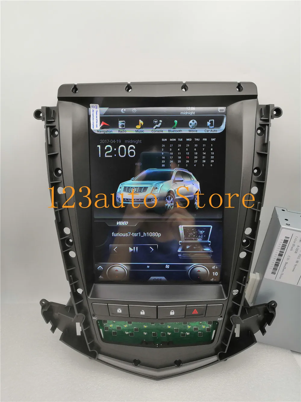 10,4 ''Tesla стиль Android 8,1 автомобильный DVD gps плеер Радио Навигация для Cadillac SRX 2009 2010 2011 2012 PX6 CARPLAY ips стерео