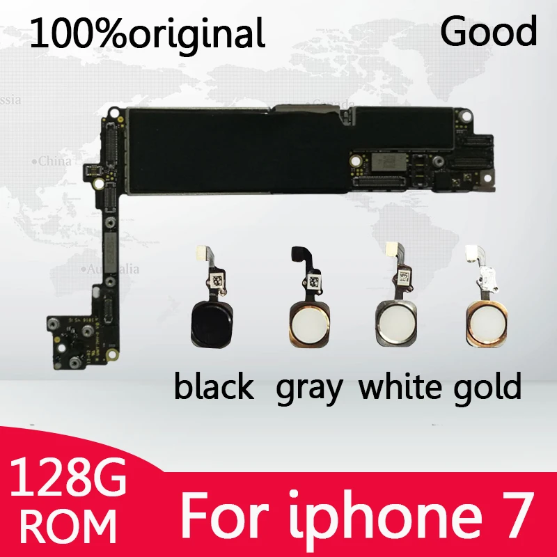 32 ГБ/128 ГБ/256 ГБ для iphone 7 материнская плата с сенсорным ID/без Touch ID 100% Оригинал