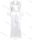 Женская ночная рубашка, треугольным вырезом и кружевом на заказ невеста (невесты) халат пижама для вечеринки