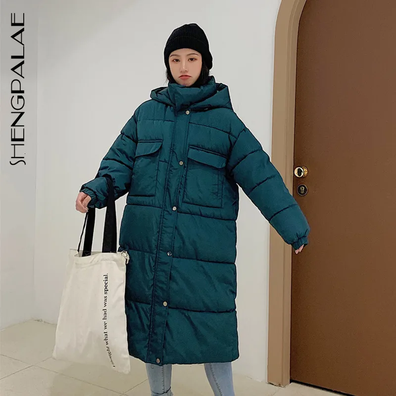 SHENGPALAE 2020 зимние новые женские пуховики с капюшоном воротник несколькими