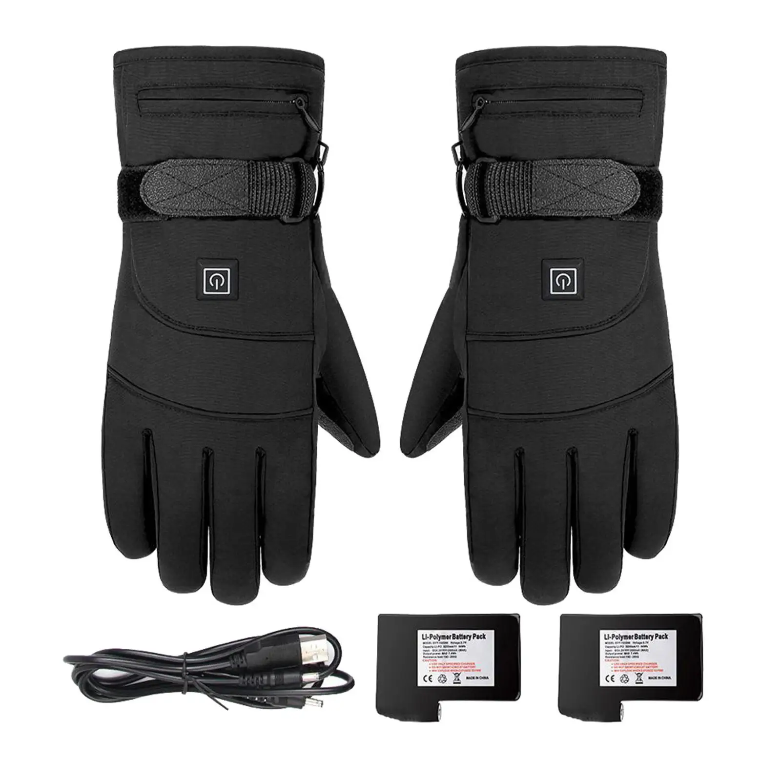 

Motorcycle Breathable Warm Electric Heated Gloves Touchscreen Waterproof Thermal Heat Gloves Skiing