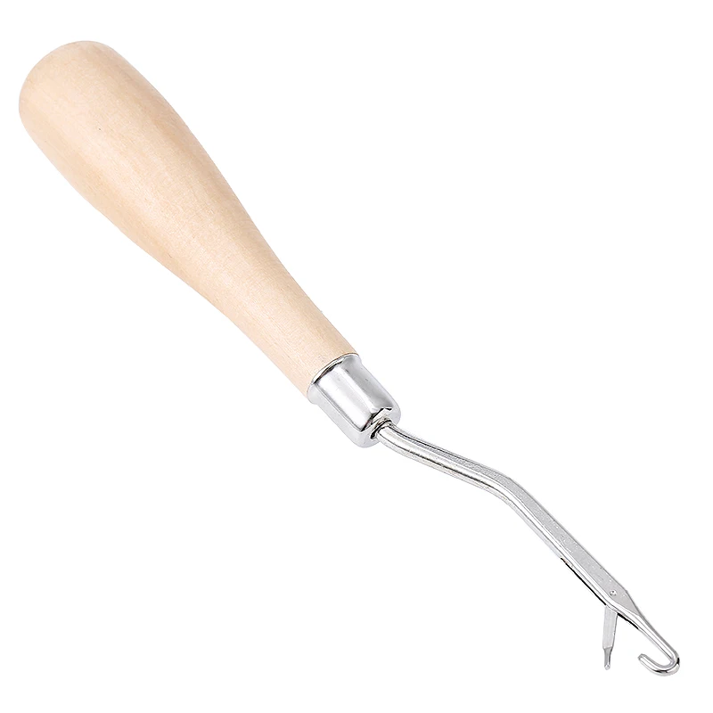 1 шт. практичная деревянная ручка для вязания крючком игла защелка крюк съемник