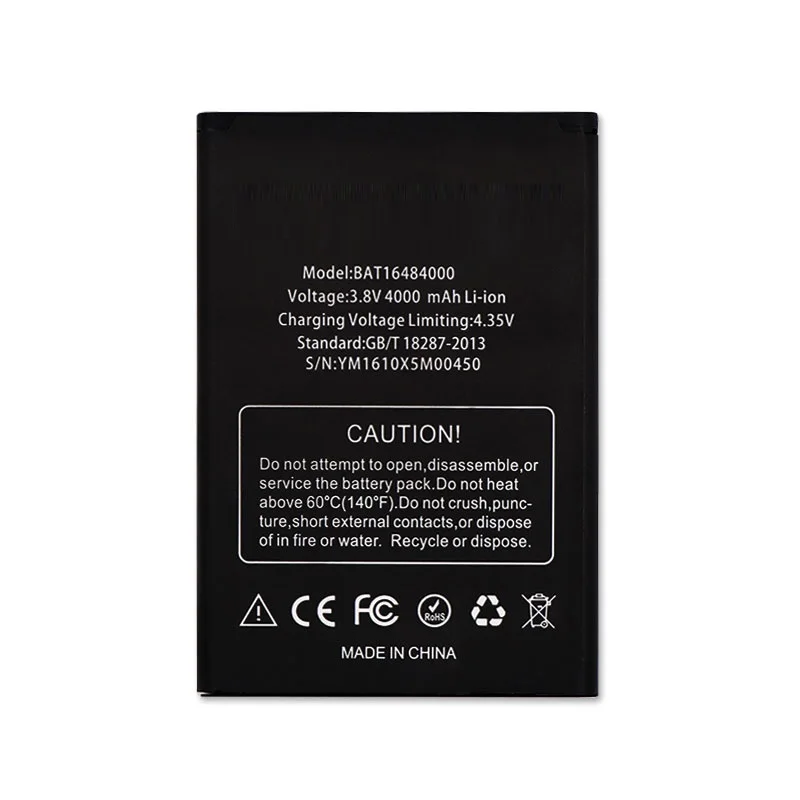 

Аккумулятор Для Doogee X5 Max, высокое качество, 4000 мАч, внешний аккумулятор Для Doogee X5 Max Pro