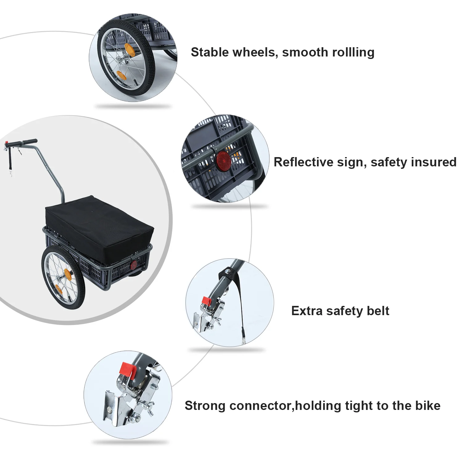 Велосипедный трейлер складная прогулочная коляска для собак и кошек | Дом сад
