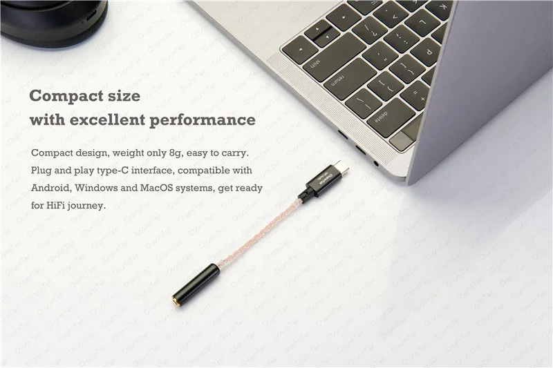 USB C Hi-Fi аудио Портативный усилитель для наушников, док-станция Qualcomm 32-битный ЦАП усилитель для наушников для пикселей 4 Note 10 iPad Pro Onplus 7 Pro