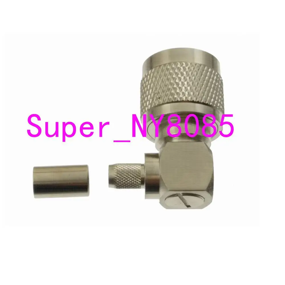Коннектор N Штекерный зажим RG58 RG142 LMR195 RG400 прямоугольный кабель|angle connector|angled cablesangle