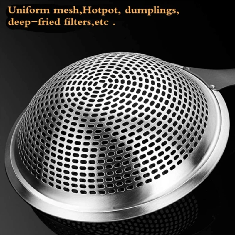 

Skimmer Ladle,304 Stainless Steel Skimmer,14.5 Inches & 18 Lnches for Everyday Frying Steaming(2 PCS)