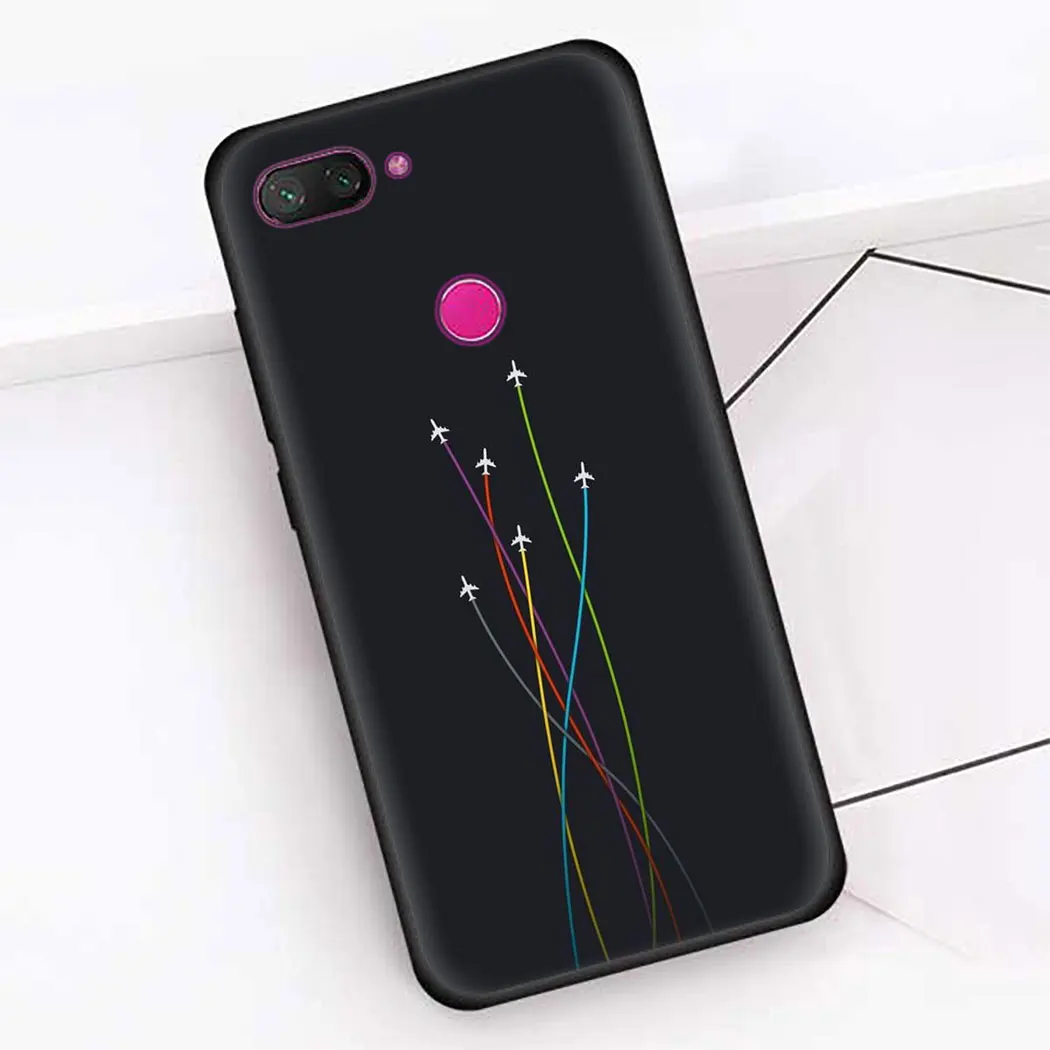 Soft silicone Cover for Redmi 6 K20 Pro 5 Plus 6A 5A 4A 7 7A 8A S2 Go Black Phone Case Aircraft Plane Airplane | Мобильные телефоны