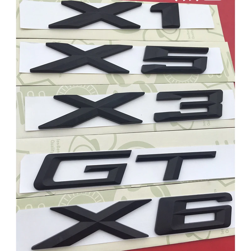 Эмблема с буквенным номером для BMW X1 X3 X5 X6 GT Z4 значок именем в багажнике стильная