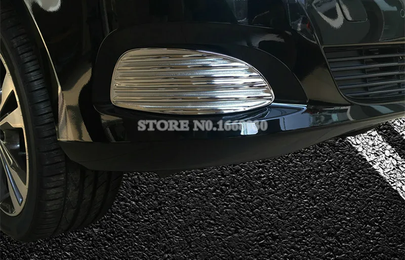 АБС пластик хром передний бампер решетка туман светильник накладка 2 шт. для Benz V