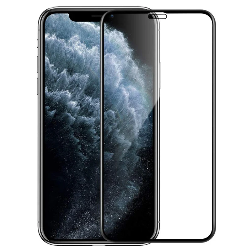 

Full Cover Tempered Glass On For iPhone 11 Pro Max Screen Protector Glass Soft Edge For iPhone X XS Max XR 7 8 6 Plus Film Case