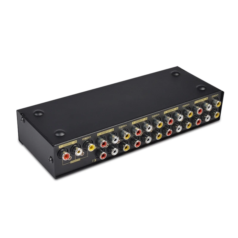 8-полосный Переключатель AV RCA переключатель 8 в 1 для композитного видео L/R DVD 203A |