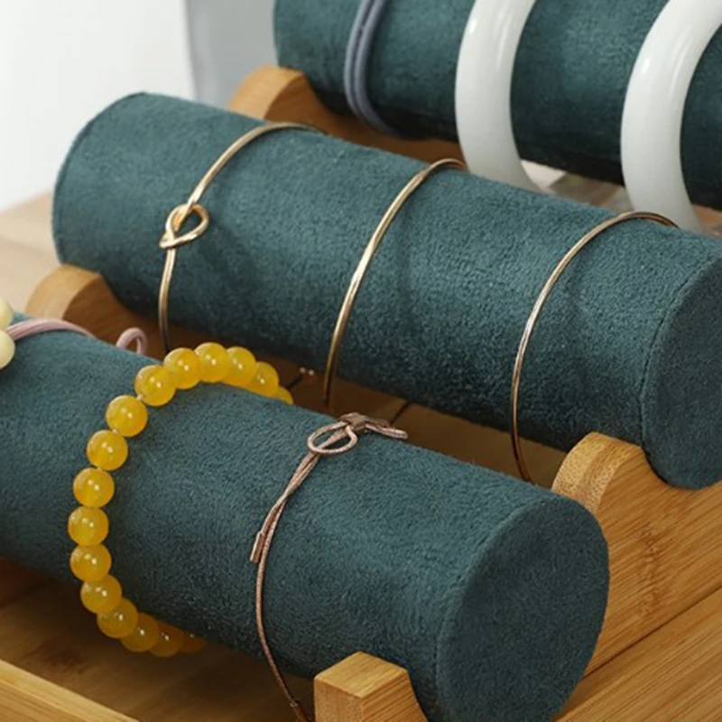 3 слоя браслета дисплей ювелирных изделий ожерелье часы держатель браслет