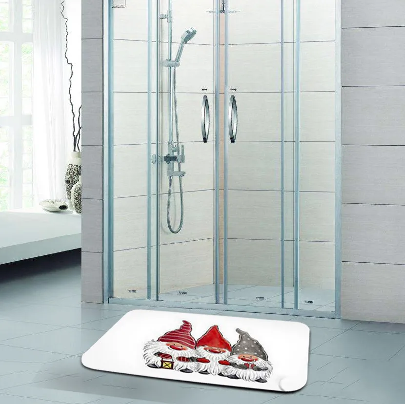 Мягкий Нескользящий Коврик для пола коврик с рождественским дизайном Кухня