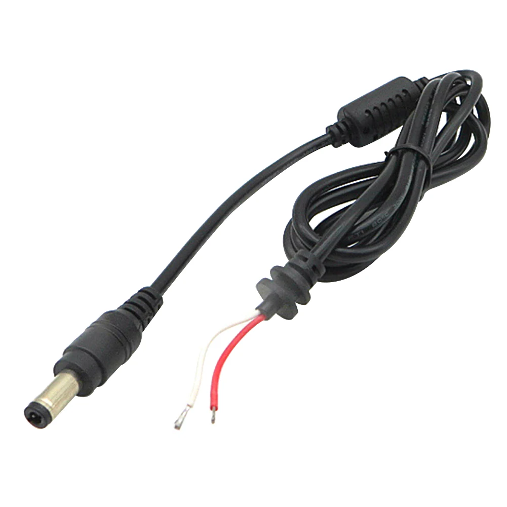 

5.5mm X 2.5mm Professional Copper Connector Cable Long Wire Power Adapter Laptop Straight Plug Black Durable Male Interface