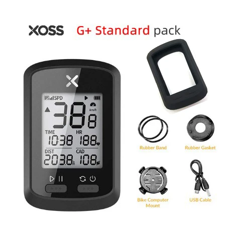 XOSS велосипедный компьютер G+ беспроводной gps Спидометр Водонепроницаемый дорожный велосипед MTB велосипедный Bluetooth ANT+ с каденцией Велоспорт - Цвет: xoss G