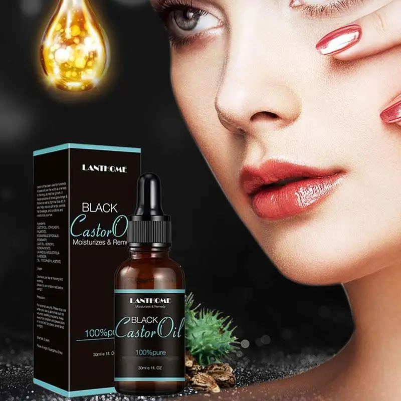 

Castor Oil Eyelashes Eyebrows Beard Hair Nourishing 30ml Moisturizing Liquid J3E2