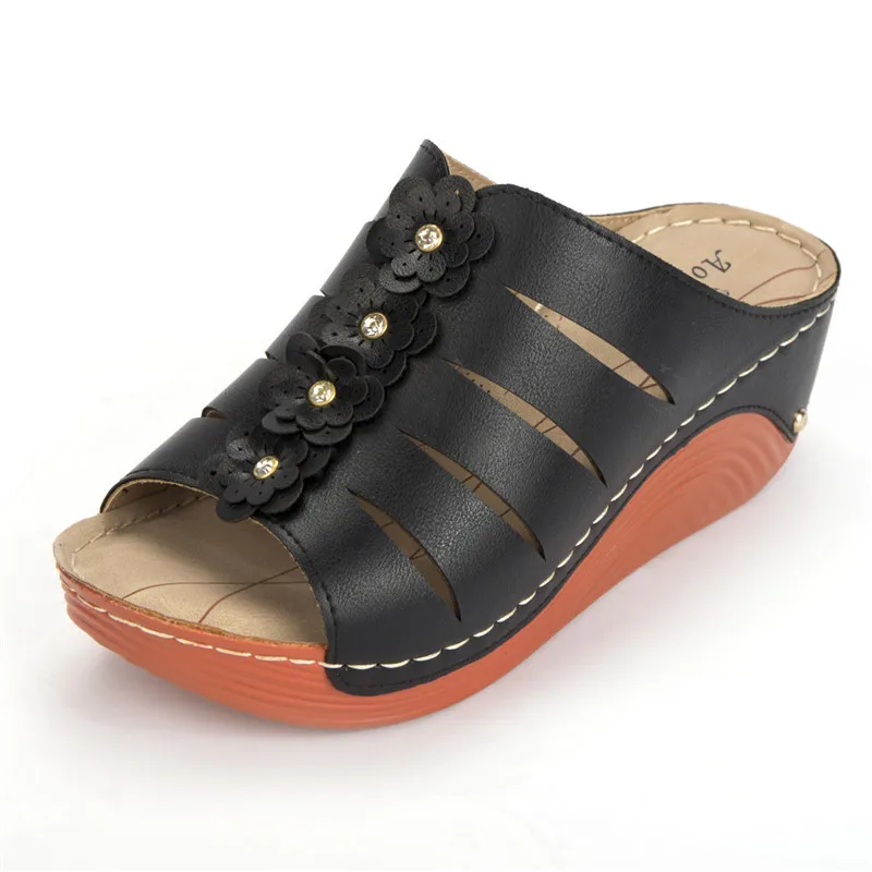 

NEW Wedges Slippers for Women Summer Outdoor Beach Sandals Female Casual Comfortable Shoes High Quality Platform Flip Flops