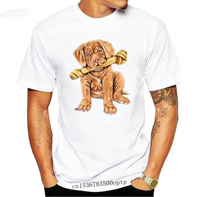 

New Summer streetwear short sleeve Tees French Mastiff Puppy Dog Lover Tanya Ramsey Artworks Art DT Adult T-Shirt Tee