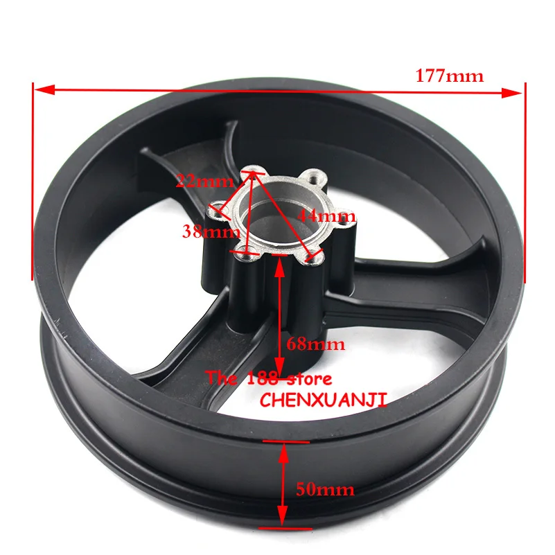 MADE IN CHINA 0 inch Electric scooter wheel hub 10 aluminum alloy rims 10x2 10x2.125 10x2.50 10x2.25 tires | Автомобили и