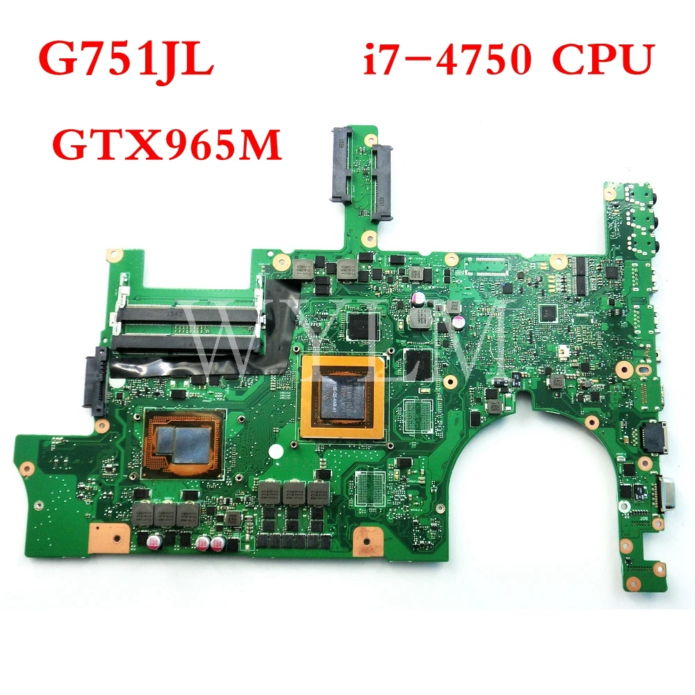 G751JL с i7 4750 CPU GTX965M материнская плата REV2.0 для ASUS G751J Материнская ноутбука
