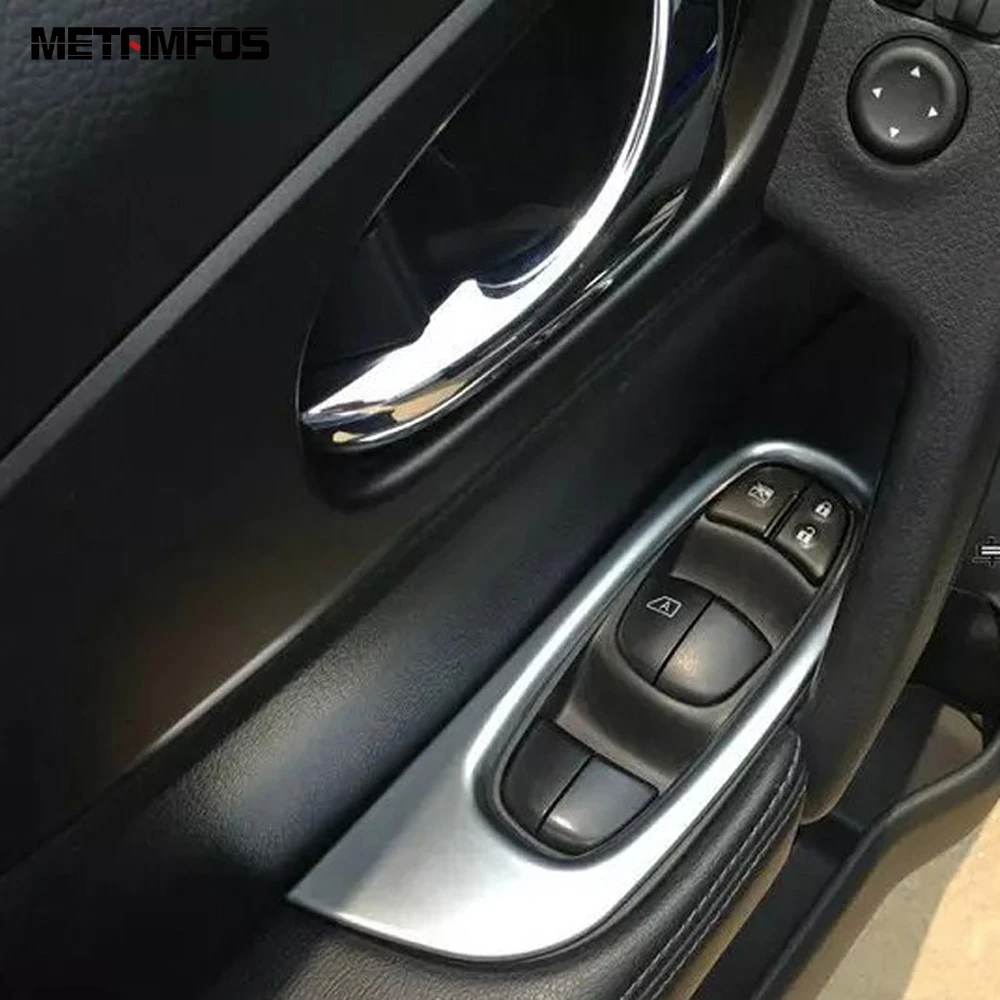 Матовая крышка переключателя стеклоподъемника для Nissan Qashqai 2014 2015 2016 2017