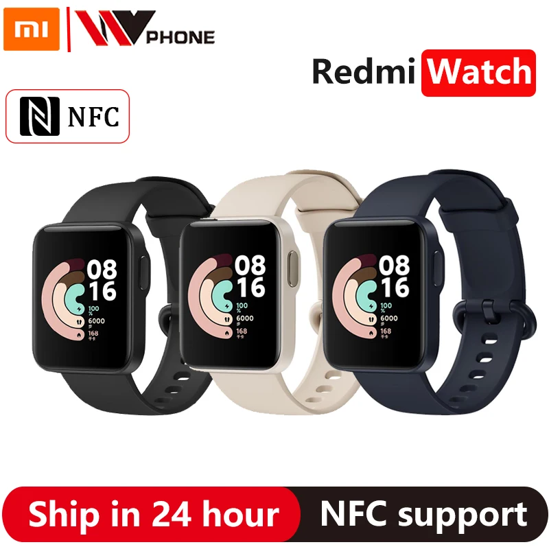 Смарт часы mi watch lite Redmi NFC 1 4 дюйма водостойкие до 5 атм|Смарт-часы| |