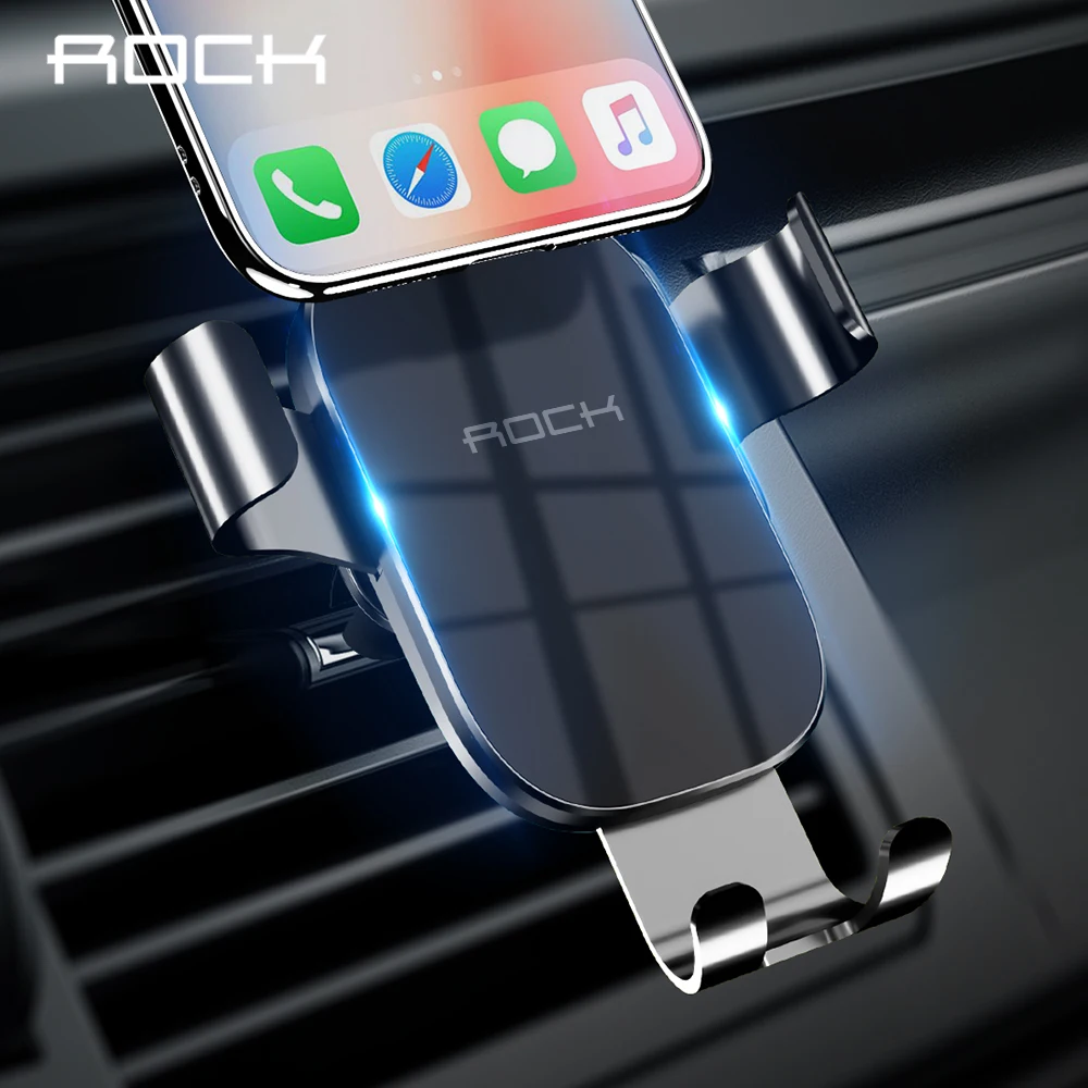 Автомобильный держатель для телефона ROCK iPhone 11 samsung Xiaomi крепление на