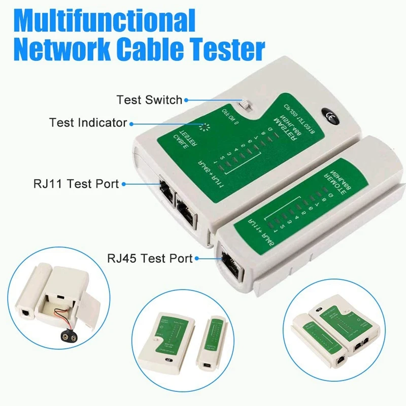 rj45 crimp tool kit cat5 cat5e crimping toolrj 116prj 128prj 45 crimp toolnetwork cable tester and wire stripper free global shipping