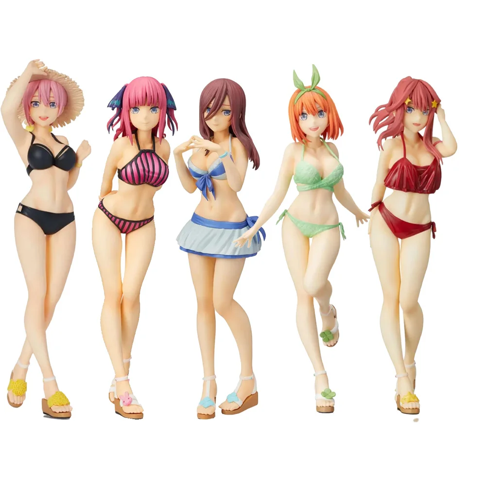 Оригинальная фигурка BANDAI Sega PM gotouбулл no Hanayome Nakano Ichika Nino Miku Yotsuba Itsuki, купальник Ver из ПВХ, игрушки-модели