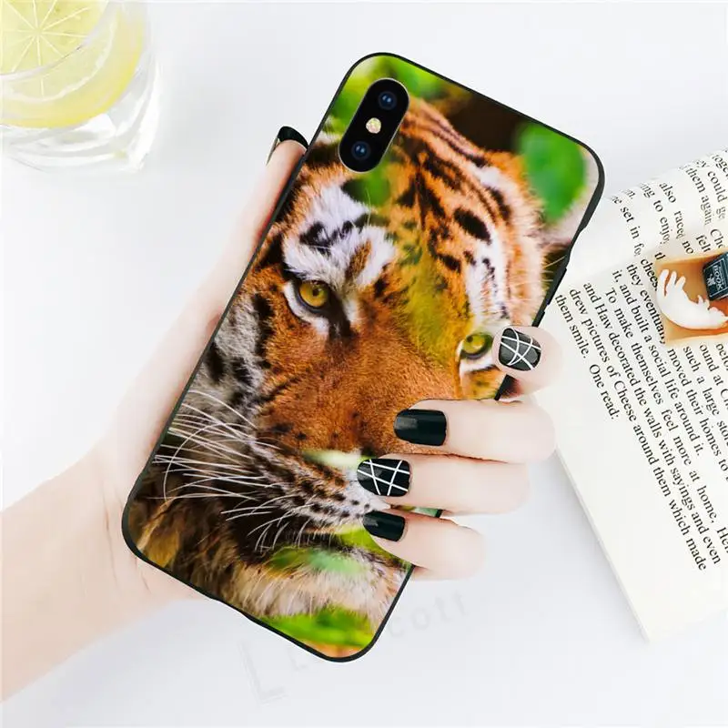 

tiger Ferocious animal king Phone Case for iPhone 11 12 pro XS MAX 8 7 6 6S Plus X 5S SE 2020 XR