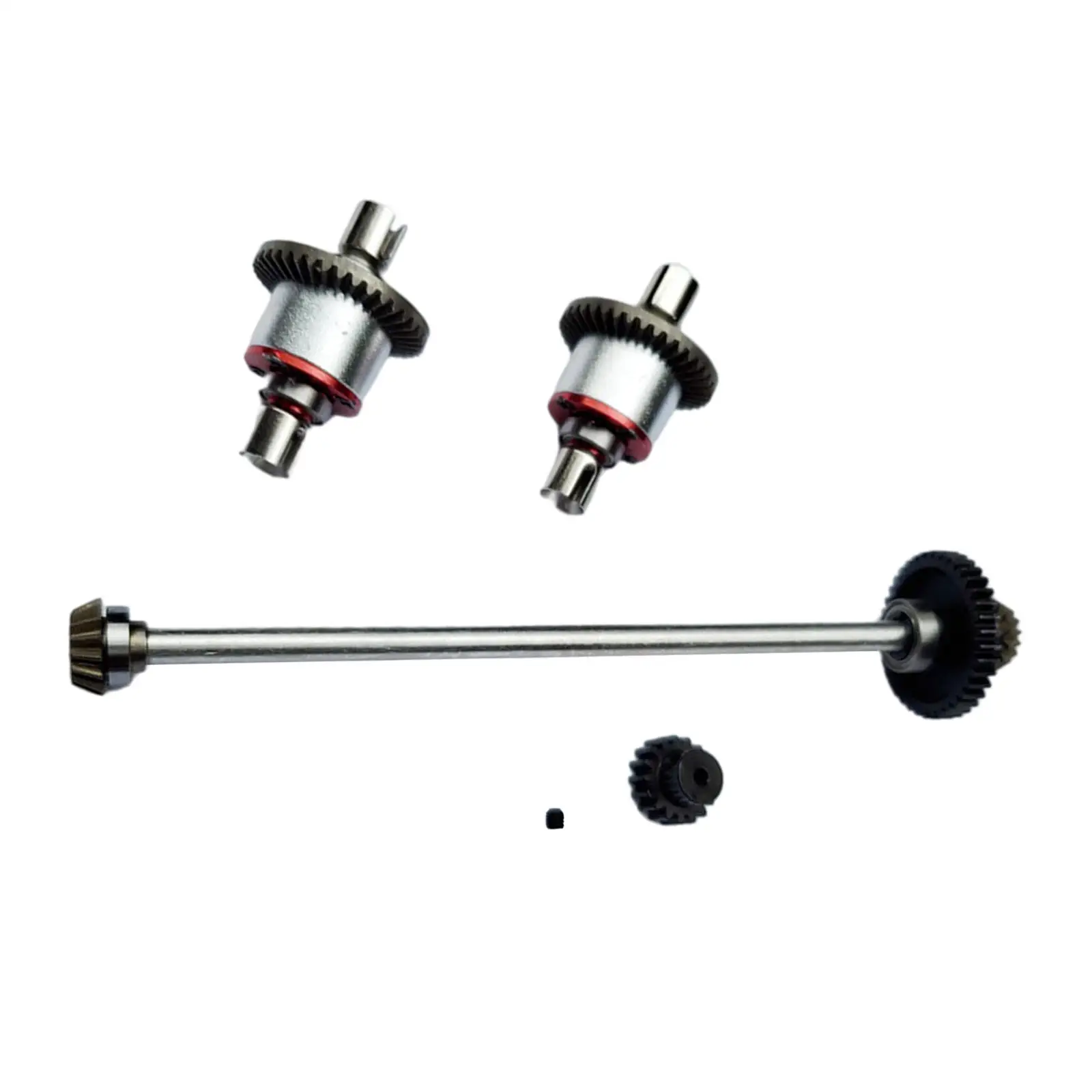 Juego de engranajes diferencial para coche de radiocontrol, accesorios de manualidades para Wltoys A959, A969, 17T, 1/18-3
