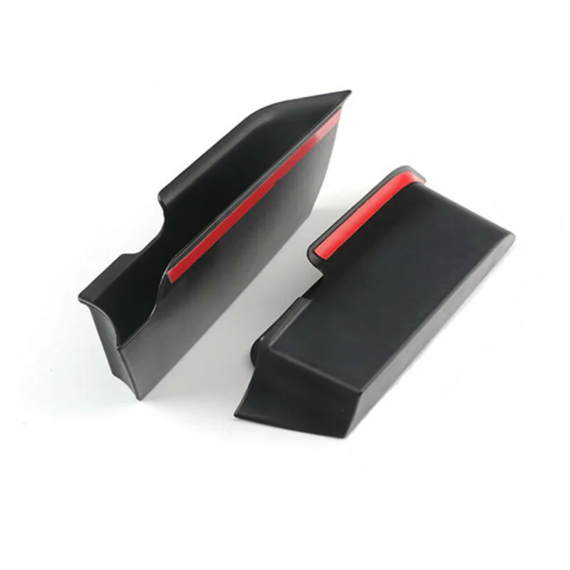 2 * Черный ABS ящик для хранения в подлокотнике автомобиля Дверная ручка Органайзер