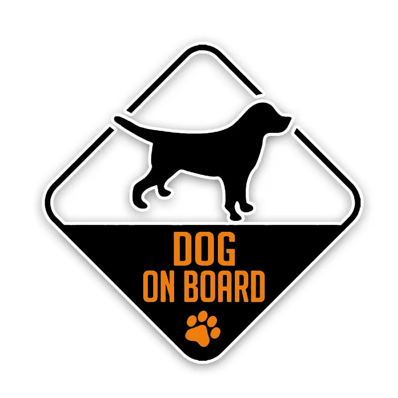 

Dawasaru Warning DOG ON BOARD Car Sticker Waterproof Decal Laptop Suitcase Truck Motorcycle Auto Accessories PVC,13cm*13cm