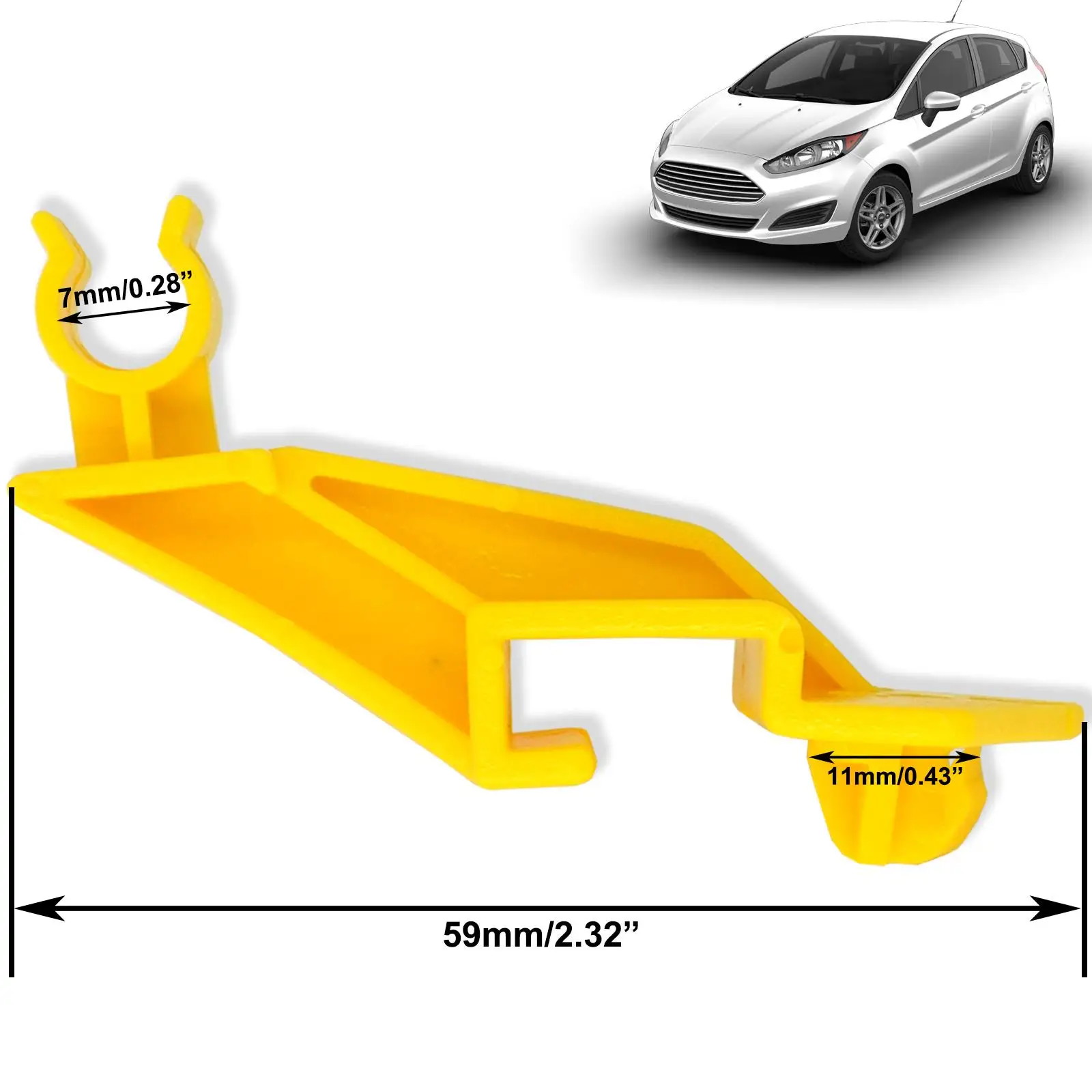 Для Ford Fiesta B-Max Ecosport Transit Tourneo курьерская капота стержень зажим опора держатель