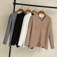 za2021 korean style sweaters for women fashion tops sweaters kawaii clothes brown black white pullovers knitted blouses
