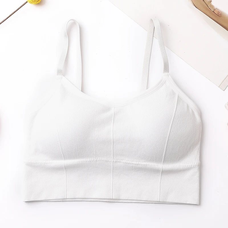 

Women Sexy Bra Bralette Cotton Seamless Removable Padded Sports Push Up Bra Casual Bra Top Fitness Breathable Cotton Underwear
