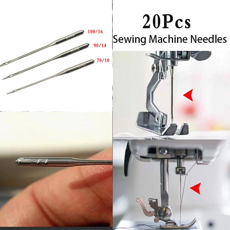 20 шт. швейные иглы для джинсов из нержавеющей стали|sewing machine needle mixed|sewing needles jeansneedle