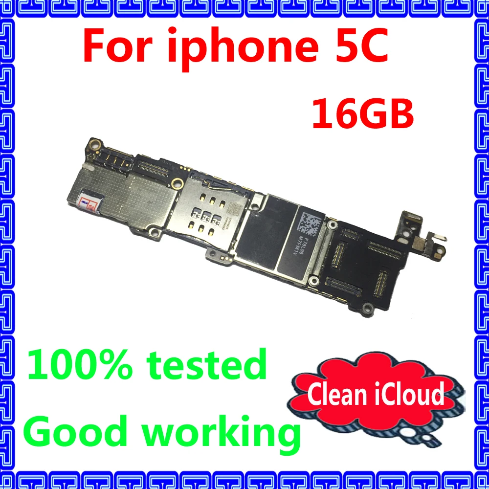 100% протестированная Рабочая разблокированная материнская плата для iphone 5C