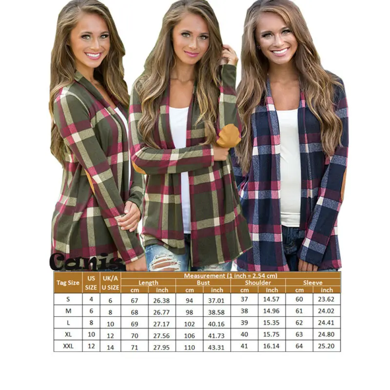 Классическая клетчатая рубашка осенняя теплая Женская фланелевая с длинным
