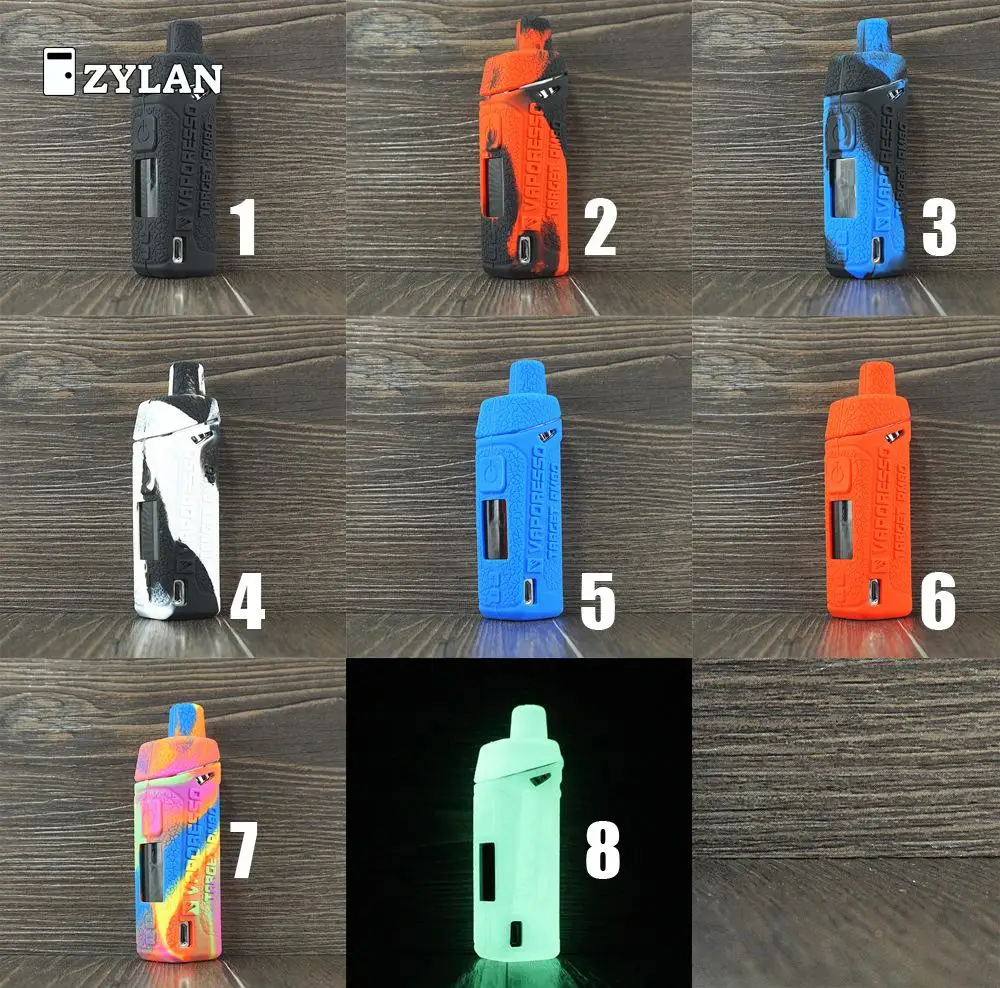 

ZYLAN Hot Sale Fashion Rubber Silicone Shockproof Cover Case for Vaporesso Target Pm80 Pouch Shell Film for Target Pm80